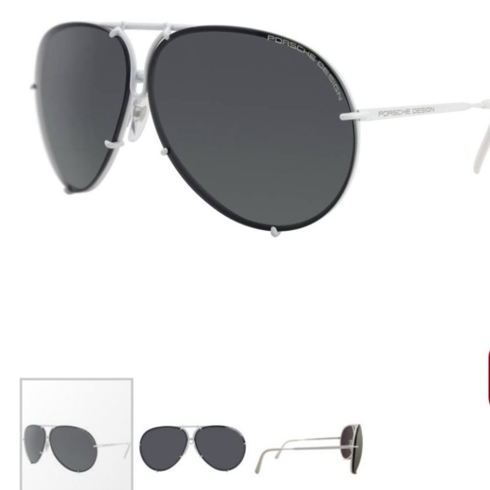 Porsche Design White Sunglasses